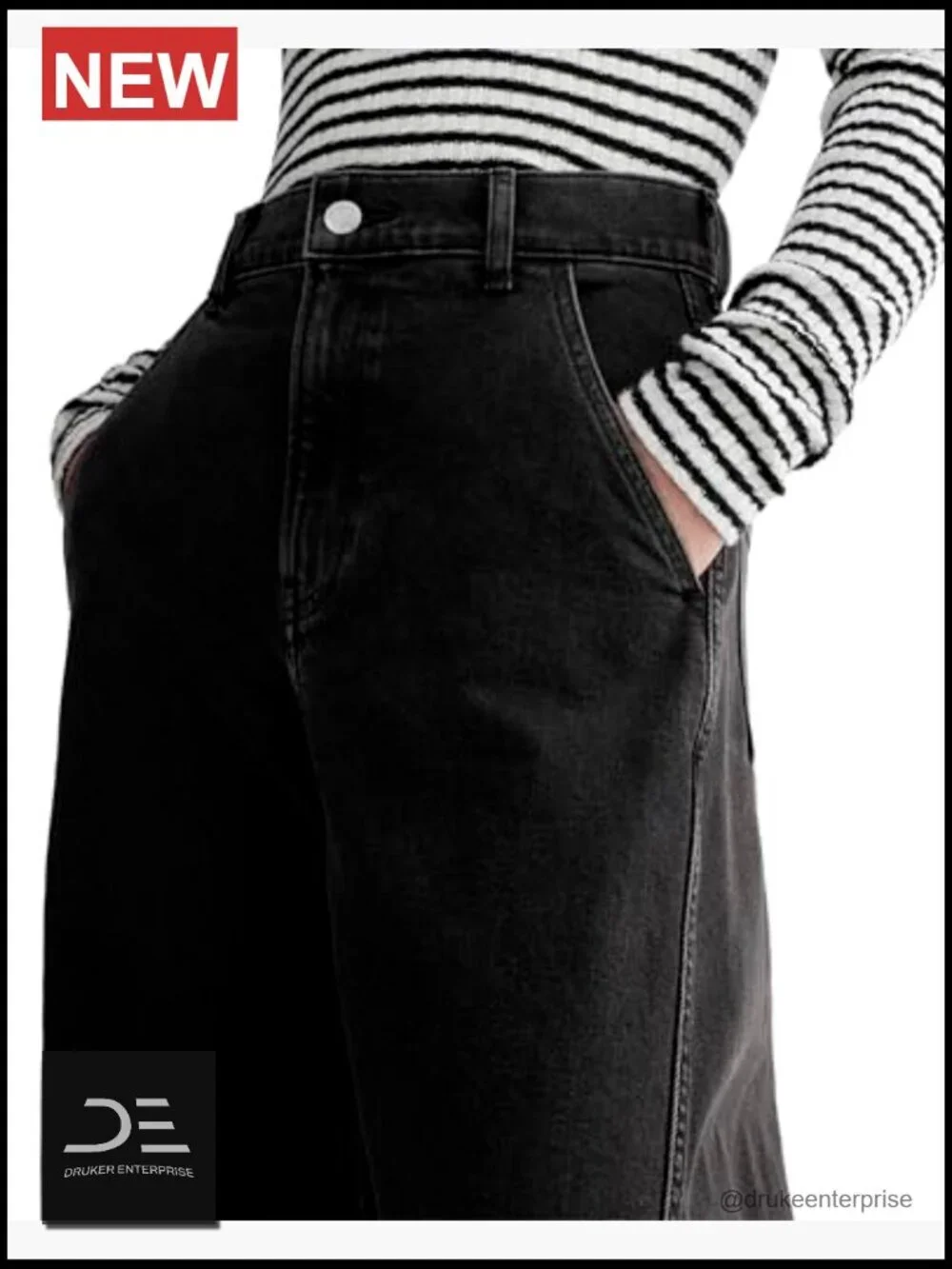 Ultra-flattering High-Rise Twist Curve Wide Leg Jeans